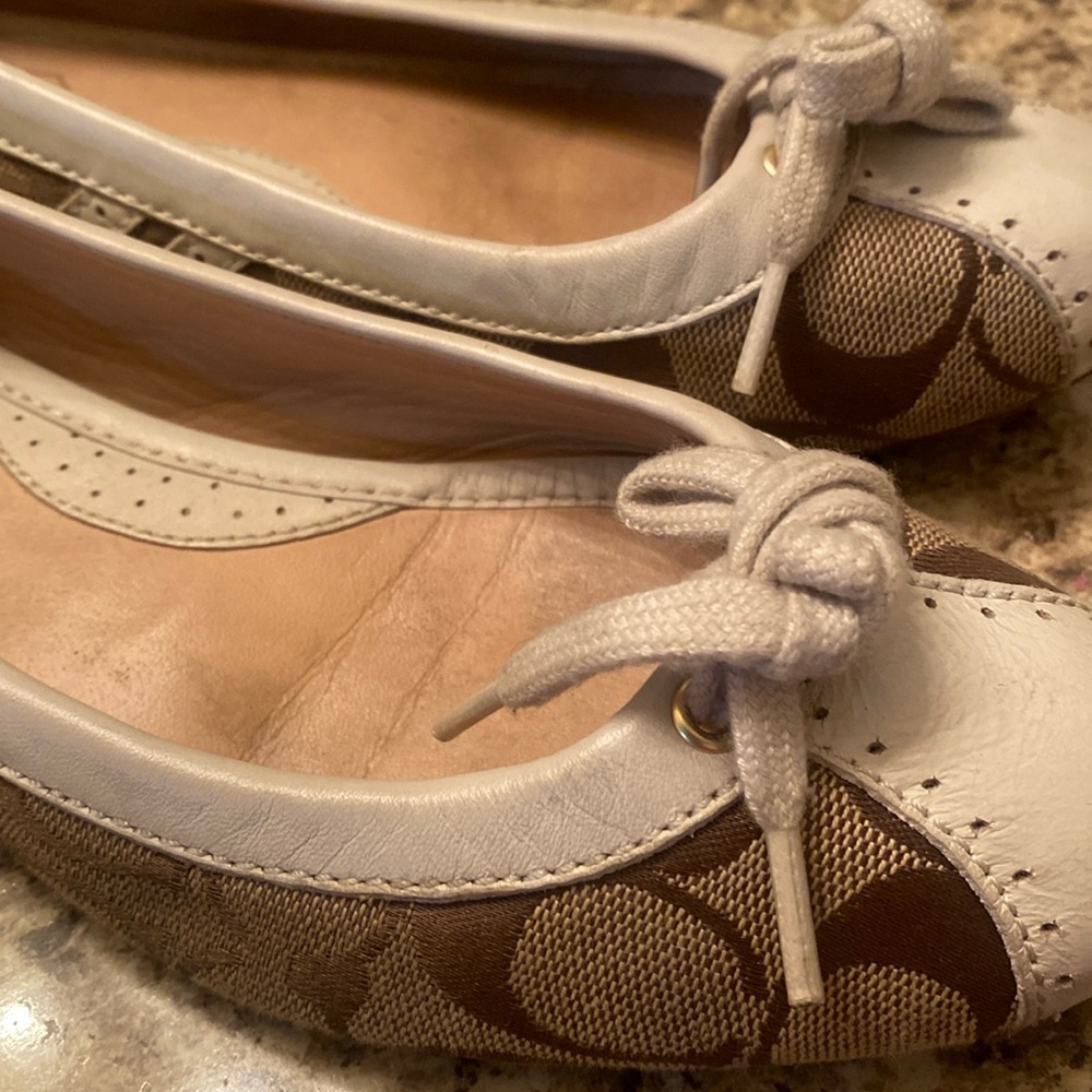 Coach slip on tan classic Coach size 6